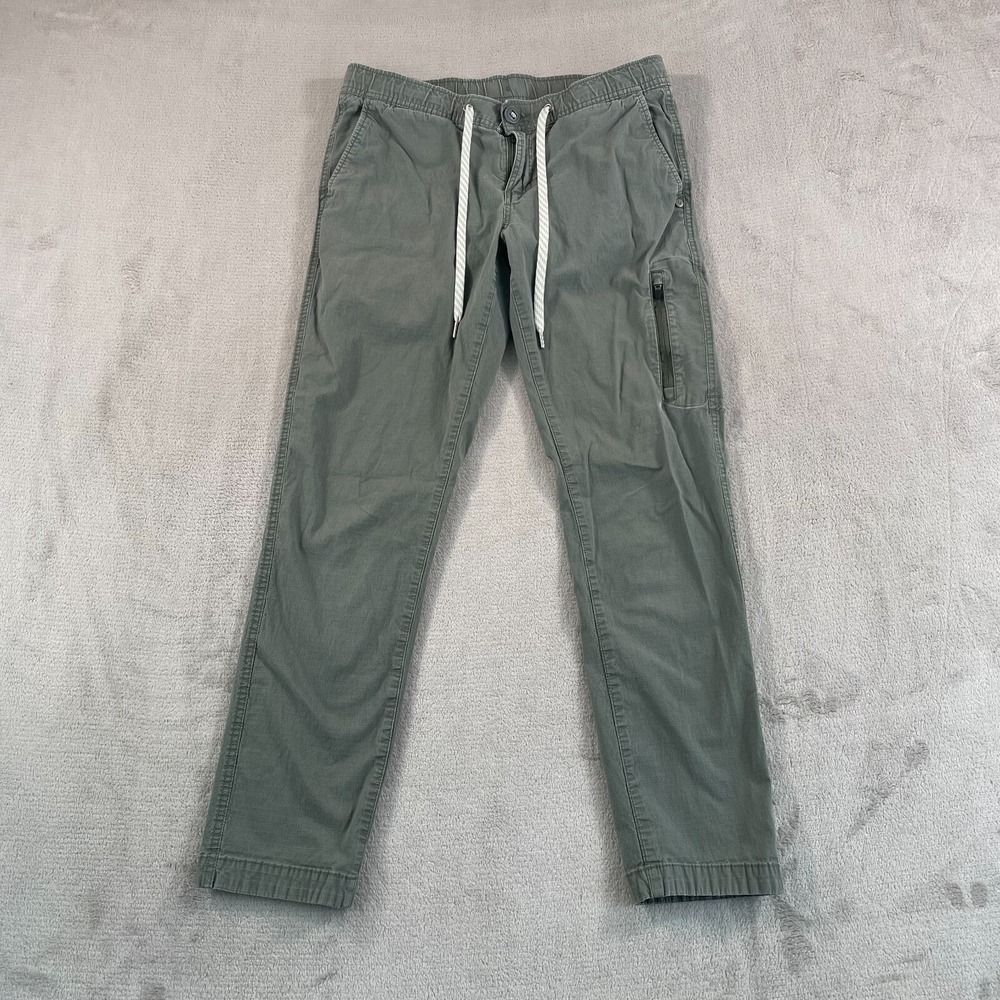 Vuori Ripstop DuraTerra Pants Women Small Army Green Pockets Hiking Slim Fit